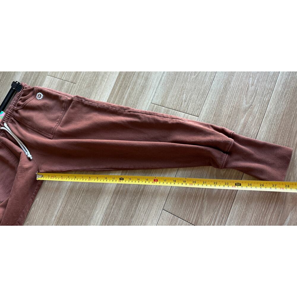 Big Bud Press XS Terracotta Cotton Jogger Sweatpants High Waist Made in LA - Picture 6 of 10